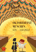 Oktoberfestplakat 2022 - Wiesnplakat der Stadt München (RAW)