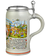 Wirtekrug 2013 mit Deckel - Gemeinsamer Bierkrug der Münchner Oktoberfest Wirte