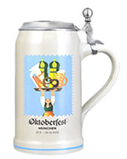 Sammlerkrug der Stadt - Wiesnkrug 2025 mit Deckel