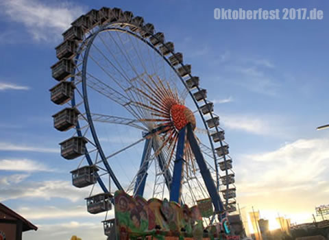 Willkommen bei Oktoberfest 2025 - Riesenrad auf der Wiesn in M&uuml;nchen