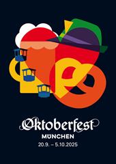 Platz 2 - Plakatdesign Wettbewerb zum Oktoberfest 2025 - Franziska Hofbauer (RAW/LHM)