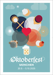 Platz 3 - Plakatdesign Wettbewerb zum Oktoberfest 2025 - Pascal Wilfling (RAW/LHM)