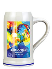 Oktoberfestkrug 2026 - Bierkrug ohne Deckel)