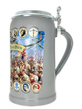 Wirtekrug 2026 - Bierkrug mit Zinndeckel